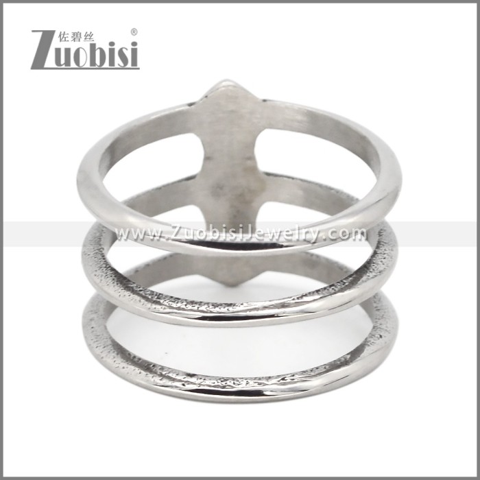 Stainless Steel Spine Ring r010190