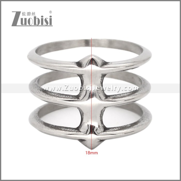 Stainless Steel Spine Ring r010190