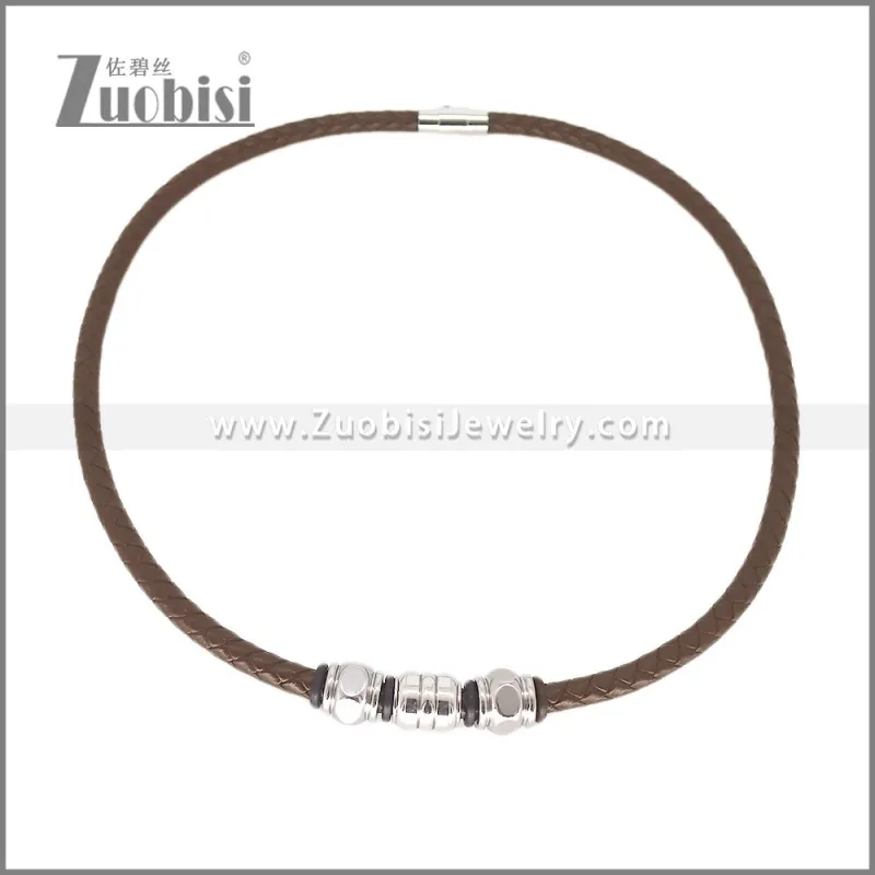 Leather Neckace n003545A