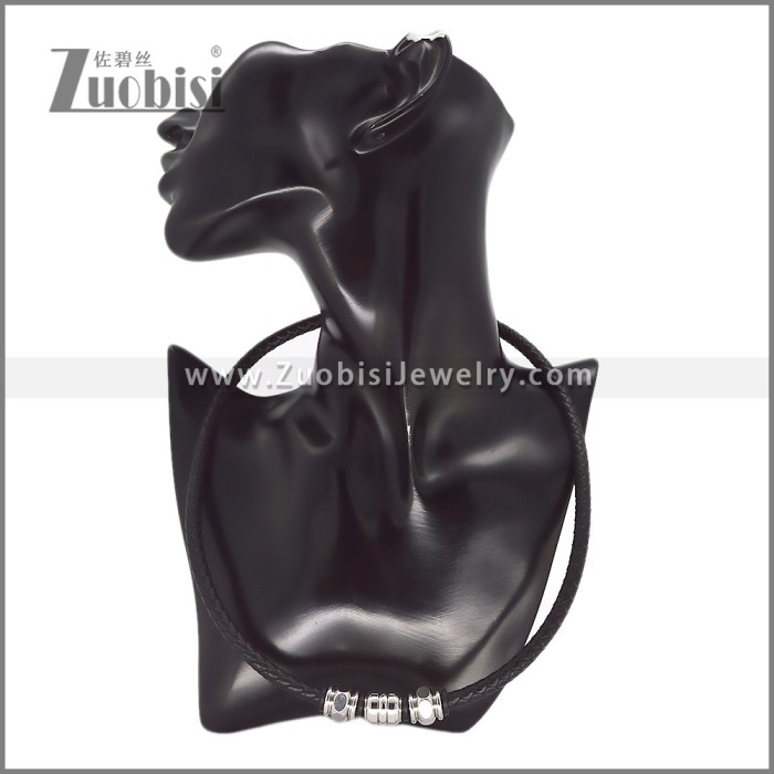 Leather Necklace and Bracelet Set s003123