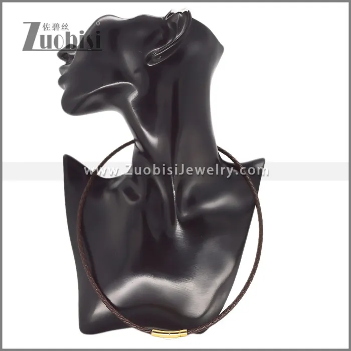 Leather Necklace and Bracelet Set s003098