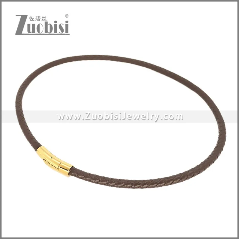 Leather Neckace n003541A1