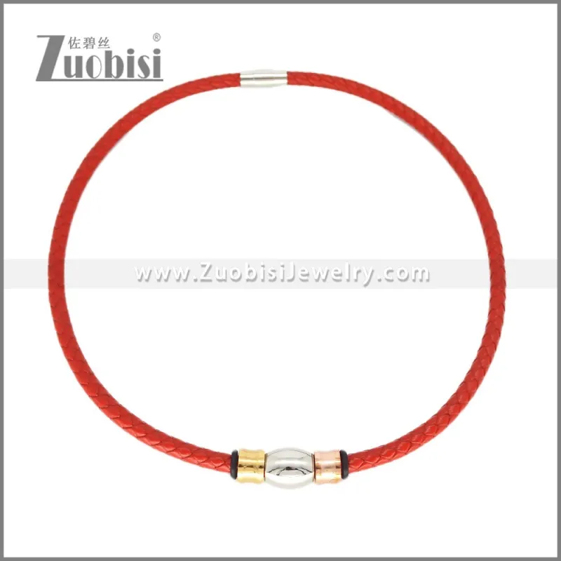 Leather Neckace n003542R