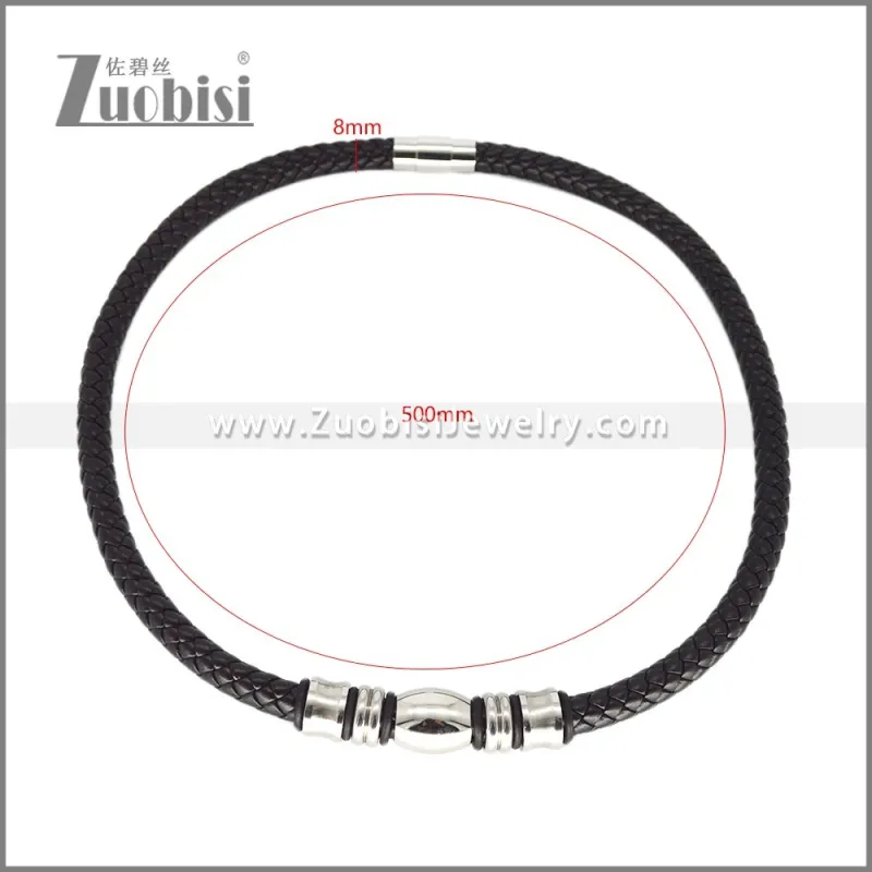 Leather Neckace n003540H2