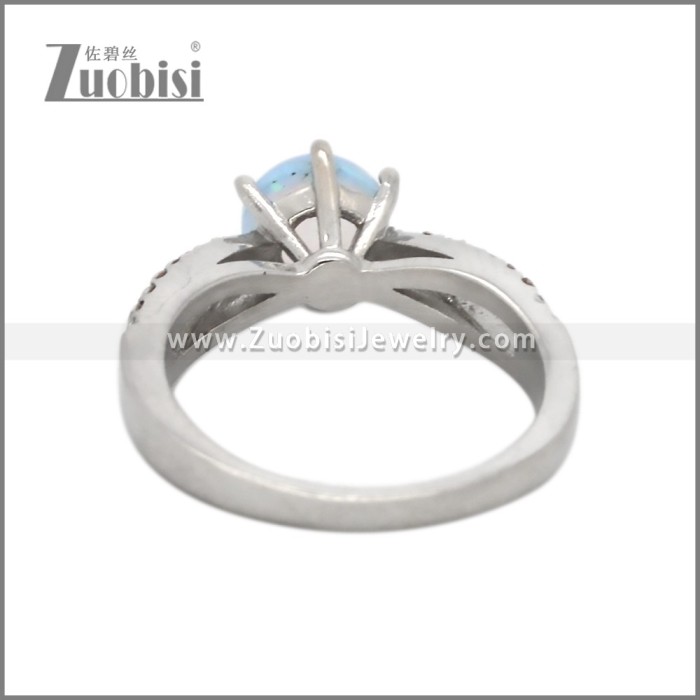 Stainless Steel Opal Ring for Women r010408S1