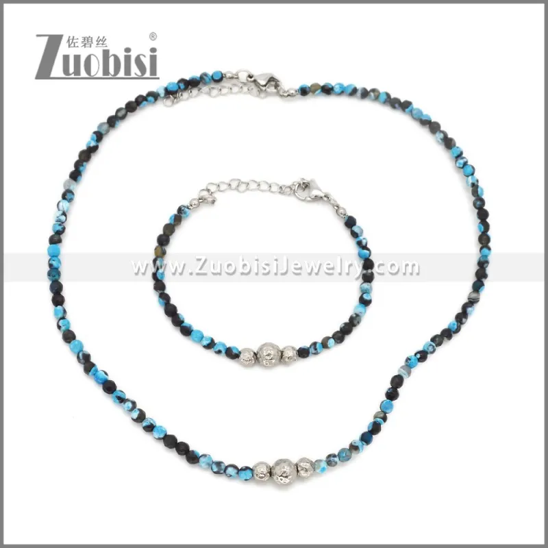 Natural Stone Jewelry Set s003136B