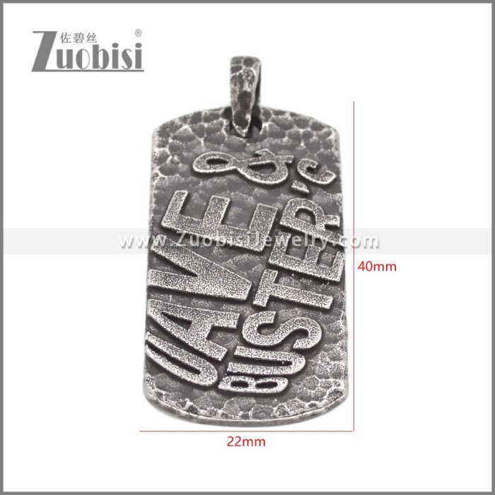 Stainless Steel Pendant p012843