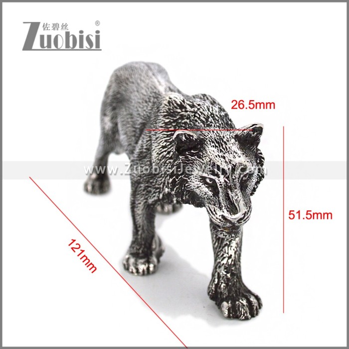 Stainless Steel Leopard Statue a001061