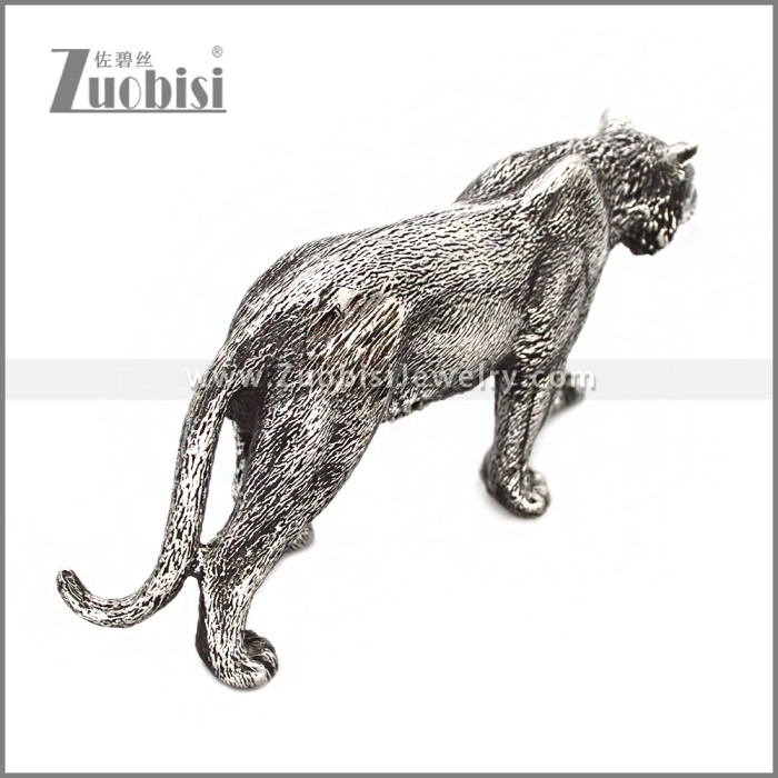 Stainless Steel Leopard Statue a001061