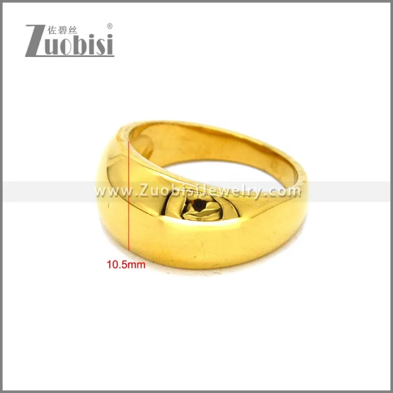 18K Gold Plated Stainless Steel Ring for Women R010432G
