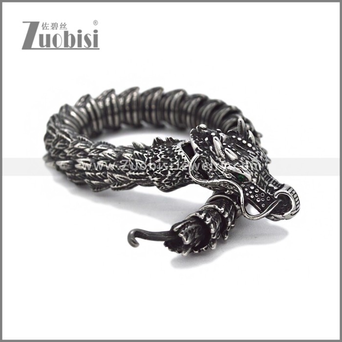 Stainless Steel Casting Dragon Bracelet B010926S