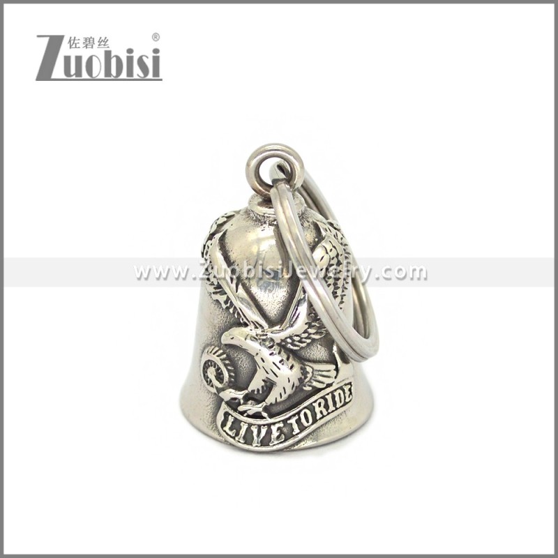 Stainless Steel Eagle Bell Motorcycle Key Chain k000090