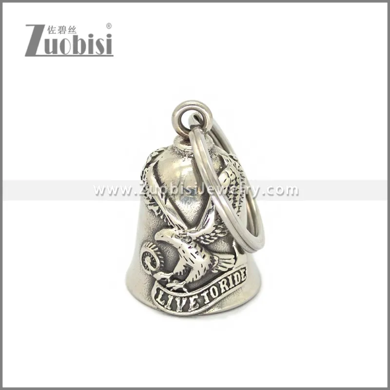 Stainless Steel Eagle Bell Motorcycle Key Chain k000090