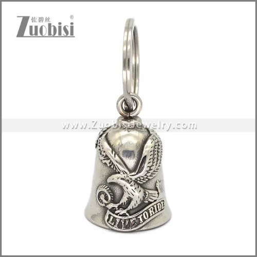 Stainless Steel Eagle Bell Motorcycle Key Chain k000090