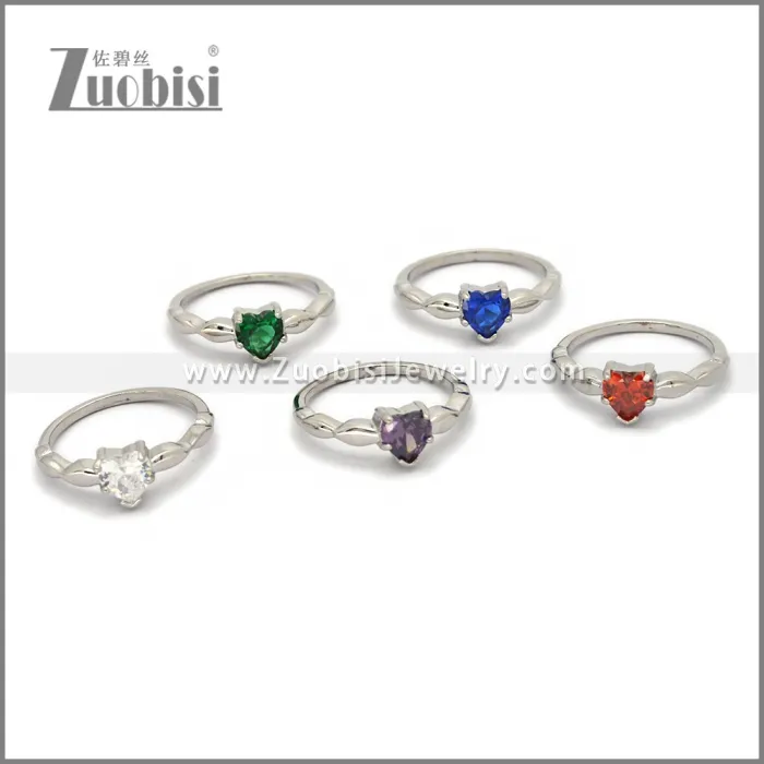 Elegant Ring with Heart Shape Stone