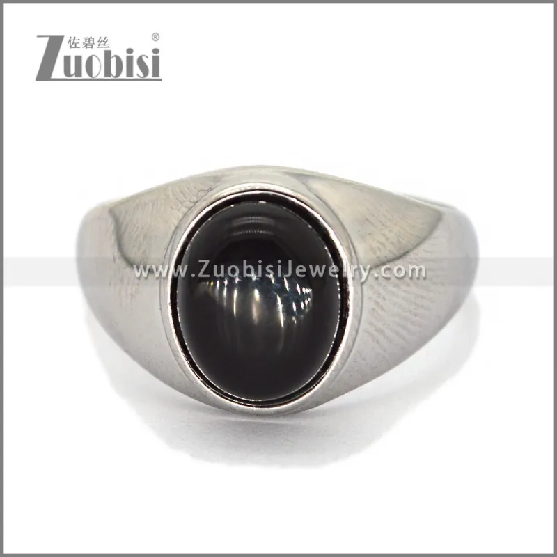 Stainless Steel Stone Ring r010667S4