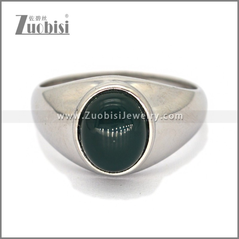 Stainless Steel Stone Ring r010667S3