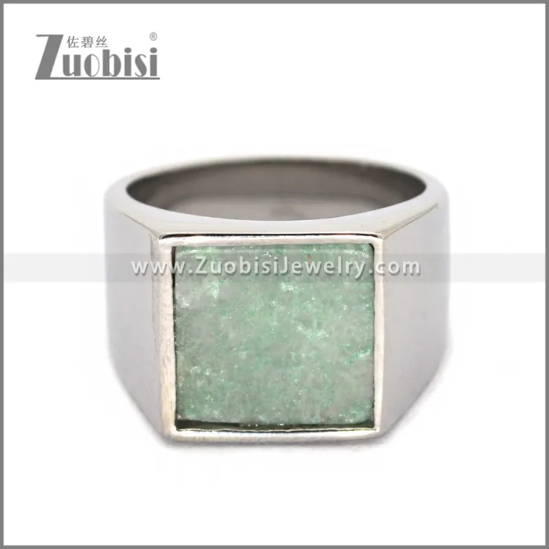Stainless Steel Stone Ring r010674S1