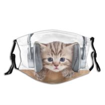 yanfind Isolated Audio Whisker Young Player Hear Sound Little Cat Cute Volume Listening Dust Washable Reusable Filter and Reusable Mouth Warm Windproof Cotton Face
