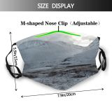 yanfind Winter Fell Landforms Geological Landscape Highland Scotland Mountain Sky Mountainous Snow Hill Dust Washable Reusable Filter and Reusable Mouth Warm Windproof Cotton Face