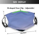 yanfind Lake Galaxy Sunset Evening Night Dawn Stars Mountain Sea River Mountains Sun Dust Washable Reusable Filter and Reusable Mouth Warm Windproof Cotton Face