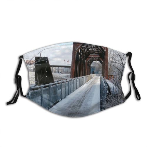 yanfind Winter Frozen Path Fixed Sky Limb Winter Link Branch Mohawk Ice Snow Dust Washable Reusable Filter and Reusable Mouth Warm Windproof Cotton Face