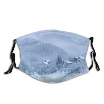 yanfind Winter Sky Outside Natural Wilderness Treesm Meteorological Cloud Landscape Mountain Sky Fields Dust Washable Reusable Filter and Reusable Mouth Warm Windproof Cotton Face