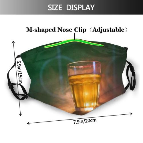 yanfind Champion Brewery Match Bar Football Ball Gs Tv Uefa Alcohol Beverage Field Dust Washable Reusable Filter and Reusable Mouth Warm Windproof Cotton Face