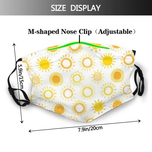 yanfind Childish Fun Kid  Beautiful Child Shiny Fabric Decoration Decorative Sky Texture Dust Washable Reusable Filter and Reusable Mouth Warm Windproof Cotton Face