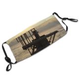 yanfind Tie Sky Horizon Calm Morning Evening Sunset Off Boat Sea Sky Key Dust Washable Reusable Filter and Reusable Mouth Warm Windproof Cotton Face