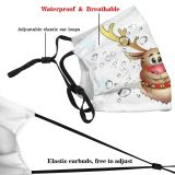 yanfind Isolated Santa Congratulation Fashion Christmas Cute Winter Wildlife Year Antler Accessories Vintage Dust Washable Reusable Filter and Reusable Mouth Warm Windproof Cotton Face