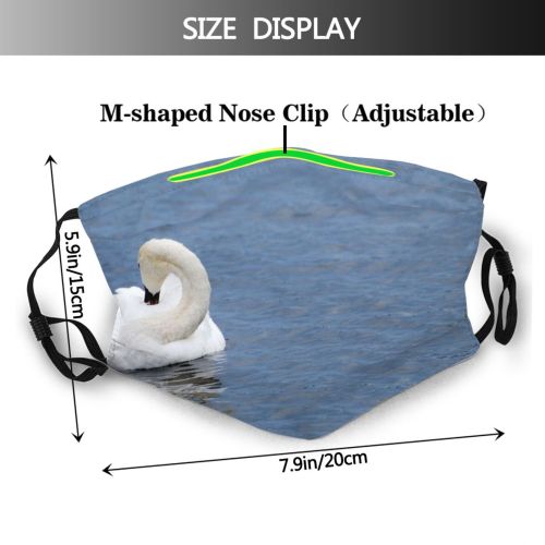 yanfind Geese Lake Swans Wildlife Bird Bird Waterfowl Ducks Tundra Swan Swan Beak Dust Washable Reusable Filter and Reusable Mouth Warm Windproof Cotton Face