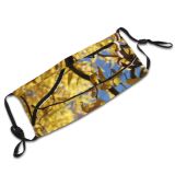 yanfind Leafs Deciduous Woody Golden Leaf Plant Spring Twig Tree Tree Branch Plant Dust Washable Reusable Filter and Reusable Mouth Warm Windproof Cotton Face