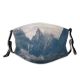 yanfind Ice Glacier Daylight Mountain Clouds Peaks Scenery High Mountains Winter Summit Snow Dust Washable Reusable Filter and Reusable Mouth Warm Windproof Cotton Face