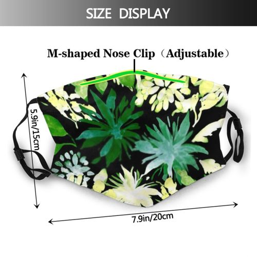 yanfind Abstract Garden Elegant Decor Fashion Little Cute Seamless Feminine Summer Vintage Ornament   Dust Washable Reusable Filter and Reusable Mouth Warm Windproof Cotton Face