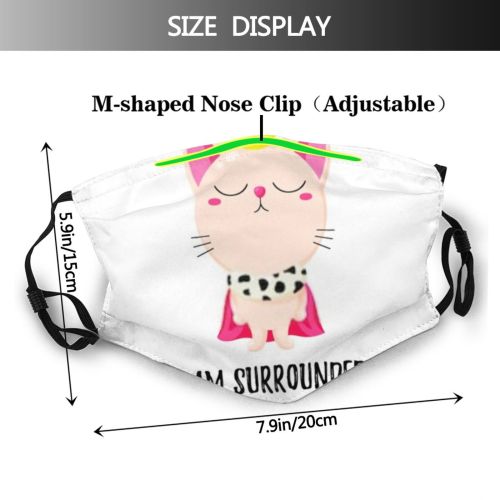 yanfind Isolated Emoticon Lovely Patch Fashion Clipart Slogan Cat Kitty Cute Vet Trendy Dust Washable Reusable Filter and Reusable Mouth Warm Windproof Cotton Face