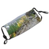 yanfind Hiking Plant Cliff National Camping Trail River Leaf Wilderness Rock Tree Watercourse Dust Washable Reusable Filter and Reusable Mouth Warm Windproof Cotton Face