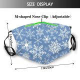 yanfind Design Seamless Snow Modern Abstract Ornament Season Snowflake Celebration Temperature Winter Decoration Dust Washable Reusable Filter and Reusable Mouth Warm Windproof Cotton Face
