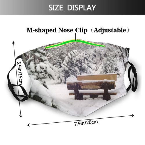 yanfind Winter Furniture Table Picnic Bench Table Ankara Tree Branch Frost Winter Freezing Dust Washable Reusable Filter and Reusable Mouth Warm Windproof Cotton Face