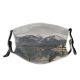 yanfind Landforms Lake Mountain Scenery Sky Range Highland Mountainous Lake Winter Sound Snow Dust Washable Reusable Filter and Reusable Mouth Warm Windproof Cotton Face