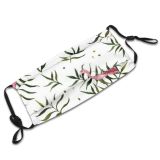 yanfind Garden Bird Fashion Cute Flamingo Seamless Watercolour Summer Vintage Palm Blossom Design Dust Washable Reusable Filter and Reusable Mouth Warm Windproof Cotton Face