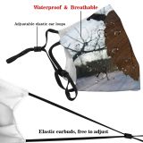 yanfind Deciduous Leaf Beech Leaf Plant Twig Tree Tree Branch Plant Winter Birch Dust Washable Reusable Filter and Reusable Mouth Warm Windproof Cotton Face