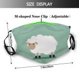 yanfind Abstract Info Isolated Farm Countryside Wool Cute Natural Wildlife Farmyard Design Graze Dust Washable Reusable Filter and Reusable Mouth Warm Windproof Cotton Face