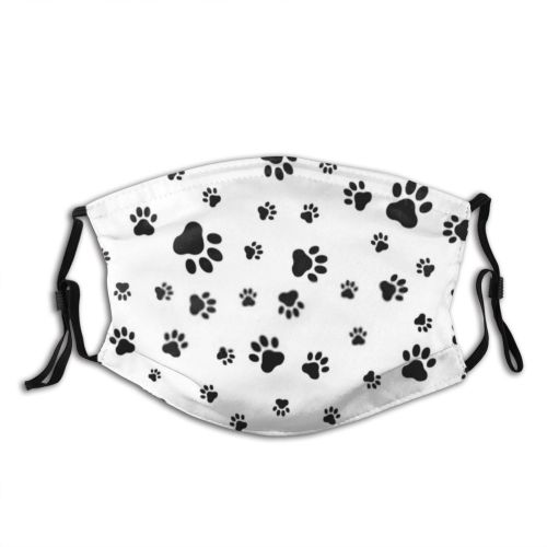 yanfind Abstract Cat Cute Horizon Natural Wildlife Away Dog Path Depart Detail Design Dust Washable Reusable Filter and Reusable Mouth Warm Windproof Cotton Face