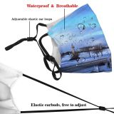 yanfind Winter Cloud Dunedin Snow Sky Tree Ice Morning Winter Evening Freezing Snow Dust Washable Reusable Filter and Reusable Mouth Warm Windproof Cotton Face