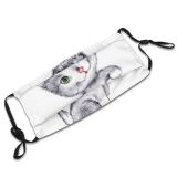 yanfind Pencils Isolated Lovely Cat Kitty Cute Child Artistic Beautiful Pretty Gift Art Dust Washable Reusable Filter and Reusable Mouth Warm Windproof Cotton Face