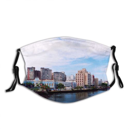 yanfind Metropolis Pernambuco Building Work Settlement Area Tourism Trip City Sky Light City Dust Washable Reusable Filter and Reusable Mouth Warm Windproof Cotton Face