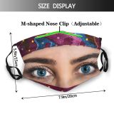 yanfind Lady Studio Model Skin Shapes Hijab Lips Female Sensuality Eyes Girl Posing Dust Washable Reusable Filter and Reusable Mouth Warm Windproof Cotton Face