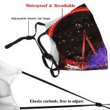 yanfind Night Tourist Area Lights Neon Night London Movement Britain Attraction Metropolitan England Dust Washable Reusable Filter and Reusable Mouth Warm Windproof Cotton Face