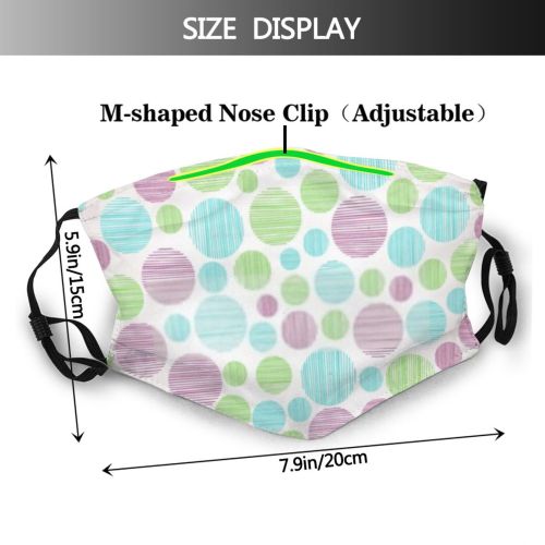 yanfind Abstract Decor Fashion Linear Swirl Cute Seamless Package Present Summer Curly Ornament Dust Washable Reusable Filter and Reusable Mouth Warm Windproof Cotton Face
